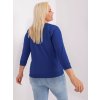 Dámska blúzka plus size kobaltovo-modrá RV-BZ-8981.31P
