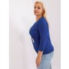 Dámska blúzka plus size kobaltovo-modrá RV-BZ-8981.31P