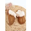 Detské papuče s kožušinou camel befana / EV-280 CAMEL (Veľkosť 29)