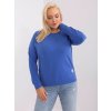 Dámska blúzka plus size tmavo-modrá RV-BZ-9258.22