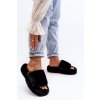 Dámske šľapky  čierne kód obuvi WSL-187 BLACK (Veľkosť 37)