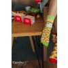 Dámske viacfarebné ponožky s motívom jedla, kód produktu SK.29339/TOASTER1BOX