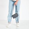Dámska sivá kabelka z eko kože, malá, pre ženy, nastaviteľný popruh, kód produktu GG574169 GREY