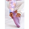 Fialové dámske textilné tenisky Big Star na šnúrovanie, kód produktu JJ274416 PURPLE
