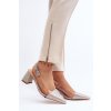 Elegantní lodičky se špičkou D&A MR91292-1 Šampaňské (Veľkosť 36)