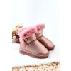 Detské členkové topánky  ružové kód obuvi ND40/ND41 PINK (Veľkosť 28)