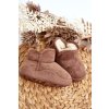 Detské členkové topánky  hnedé kód obuvi C960 CAMEL (Veľkosť 26)