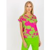 Dámska blúzka s potlačou, fuksiovo-ružová, kód WN-BZ-4008-2.90