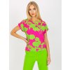 Dámska blúzka s potlačou, fuksiovo-ružová, kód WN-BZ-4008-2.90