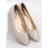Zlaté dámske baleríny na bežný deň s mandľovou špičkou, kód produktu CC200P