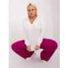 Dámska blúzka plus size okrová RV-BZ-9233.24 (Farba Okrová, Veľkosť ONE SIZE)