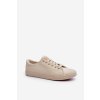 Dámské kožené šněrovací klasické tenisky v béžové barvě Misima (Veľkosť 39)