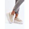 Zazoo 10165 Dámské Sportovní Boty na Masivní Platformě Beige (Veľkosť 40)