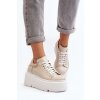 Zazoo 10165 Dámské Sportovní Boty na Masivní Platformě Beige (Veľkosť 40)