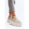 Zazoo 10165 Dámské Sportovní Boty na Masivní Platformě Beige (Veľkosť 40)