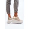 Zazoo 10165 Dámské Sportovní Boty na Masivní Platformě Beige (Veľkosť 40)
