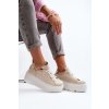 Zazoo 10165 Dámské Sportovní Boty na Masivní Platformě Beige (Veľkosť 40)