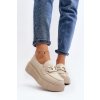 [Zazoo 20101 Moderní Kožené Polobotky na Platformě Bežové] (Veľkosť 41)