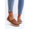 Dámské semišové espadrilky hnědé Vulcano (Veľkosť 36)