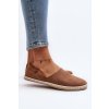 Dámské semišové espadrilky hnědé Vulcano (Veľkosť 36)