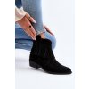 Členkové topánky na podpätku  čierne kód obuvi 3430 BLACKWEL (Veľkosť 37)