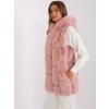 Dámska vesta svetlo-ružová od Wool fashion italia AT-KZ-2379.96P