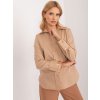 Dámske Košeľa farba Tmavo-béžová kód LK-KS-509574.71