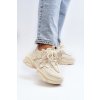 Dámske béžové tenisky plochý podpätok z eko kože kód obuvi TE- CCC -01-LA269P BEIGE : Naše topky dnes (Veľkosť 39)