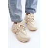 Dámske béžové tenisky plochý podpätok z eko kože kód obuvi TE- CCC -01-LA269P BEIGE : Naše topky dnes (Veľkosť 39)