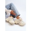 Dámske béžové tenisky plochý podpätok z eko kože kód obuvi TE- CCC -01-LA269P BEIGE : Naše topky dnes (Veľkosť 39)