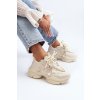 Dámske béžové tenisky plochý podpätok z eko kože kód obuvi TE- CCC -01-LA269P BEIGE : Naše topky dnes (Veľkosť 39)