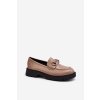 Dámske mokasíny  béžové kód obuvi 62120 BE (Veľkosť 39)