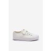 Kožené Detské tenisky na suchý zips biele delmara / 22DZ02-1004 WHITE (Veľkosť 30)