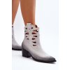 Kožené boty s výstřihy Maciejka 06412-11 Bílé (Veľkosť 40)