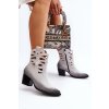 Kožené boty s výstřihy Maciejka 06412-11 Bílé (Veľkosť 40)