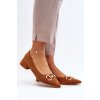 Semišové balerínky s špičatou špičkou Camel Ethere (Veľkosť 36)