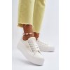 Dámske biele tenisky na platforme Lee Cooper z textilu, kód produktu LCW-24-31-2179L WHITE
