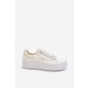 Dámske biele tenisky na platforme Lee Cooper z textilu, kód produktu LCW-24-31-2179L WHITE