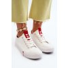 Dámske biele textilné tenisky na platforme Lee Cooper LCW-24-31-2239L WHITE