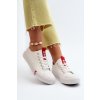 Dámske biele textilné tenisky na platforme Lee Cooper LCW-24-31-2239L WHITE