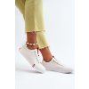 Dámske biele textilné tenisky na platforme Lee Cooper LCW-24-31-2239L WHITE