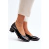 Dámske lodičky  čierne kód obuvi 58248 BK PT (Veľkosť 37)