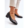 Dámske lodičky  čierne kód obuvi 58248 BK PT (Veľkosť 37)