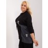 Dámska blúzka plus size čierna RV-BZ-9399.18