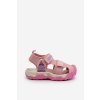 Dětské sandály na suchý zip Big Star NN374234 růžové (Veľkosť 30)