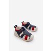 Detské modré sandále z eko kože na rovnej podrážke Big Star NN374210 GRANAT