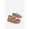 Detské ľahké žabky s prackami big star nn374544 béžove / NN374544 BEŻ (Veľkosť 30)