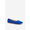 Dámske modré semišové baleríny kommia / 24BL02-7640 BLUE (Veľkosť 36)