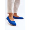 Dámske modré semišové baleríny kommia / 24BL02-7640 BLUE (Veľkosť 36)