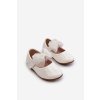 Detské balerínky  biele kód obuvi 24DZ19-7239 WHITE (Veľkosť 24)